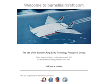 Tablet Screenshot of burnelliaircraft.com